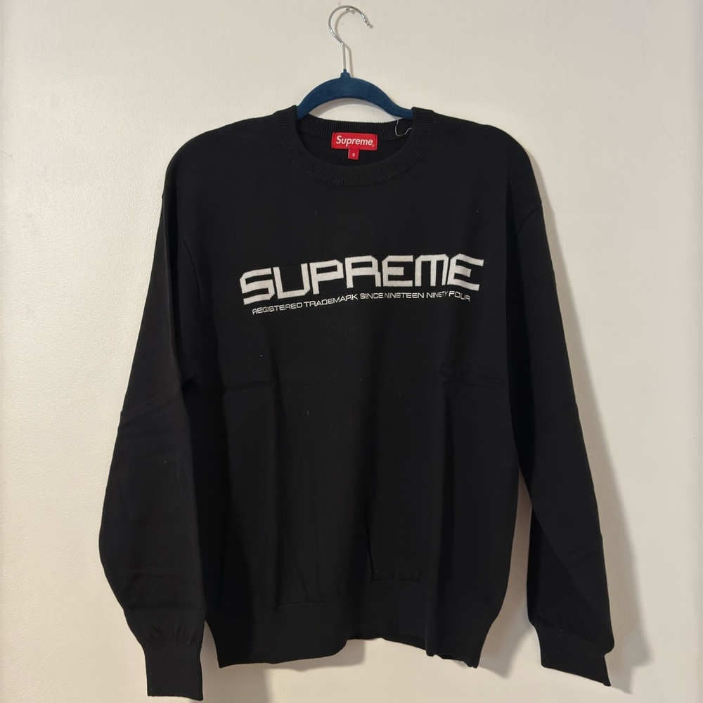SUPREME Split Logo Pullover Knit Sweater